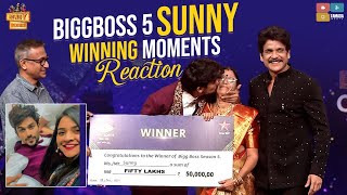 Biggboss 5 Sunny Winning Moments Reaction || Roll Rida || Rowdy Rohinin
