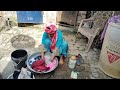 Pinky Washing Clothes By Hands
