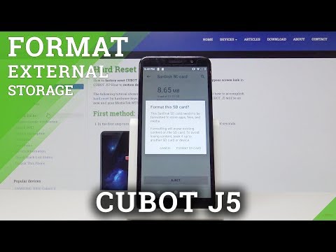 How to Format SD Card in CUBOT J5 - Erase External Storage