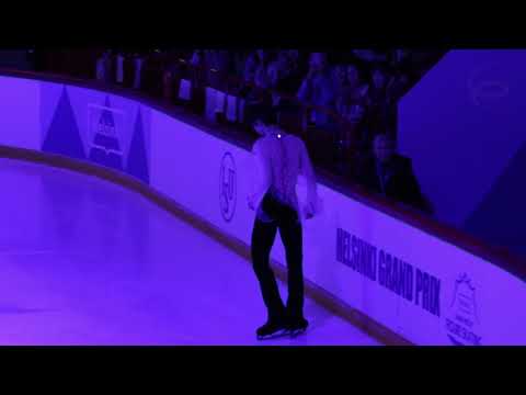 GP Helsinki Yuzuru Hanyu Gala warm up part2