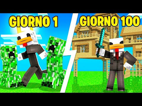 100 GIORNI IN UN MONDO PIATTO SU MINECRAFT