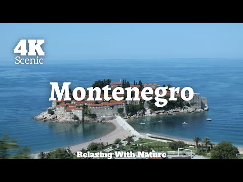 FLYING OVER MONTENEGRO 4K UHD - Relaxing Piano Music With Beautiful Nature Video
