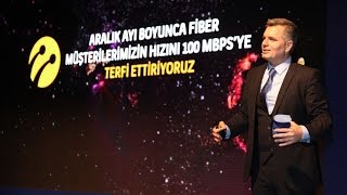 Turkcell, fiber kullanıcılarının hızını 100 mbps'e yükseltiyor