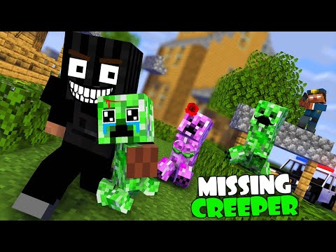 Monster School : Baby Creeper is Missing - Minecraft Animation