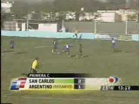 Villa San Carlos 2-Argentino 1, Fecha 33, Primera C 2007/08