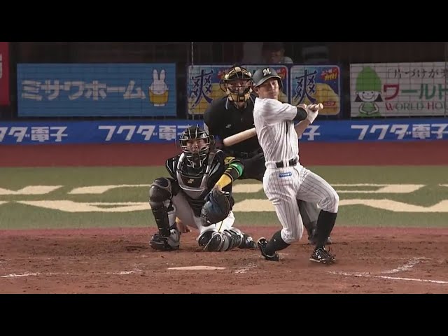 【2回裏】マリーンズ・荻野貴がレフトへ同点タイムリー!! 2019/6/4 M-T