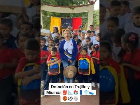 Jornada de Dotación Educativa 🏫🇻🇪Sala de Autogobierno Comunal  #Trujillo #Miranda 📚👟👕👖🎒🏐⚽ #educación