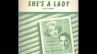 OLDIES 1950 NOV 18 SHE’S A LADY-Perry Como &amp; Betty Hutton