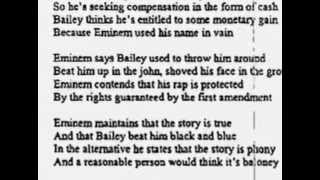 Rap sentence Eminem
