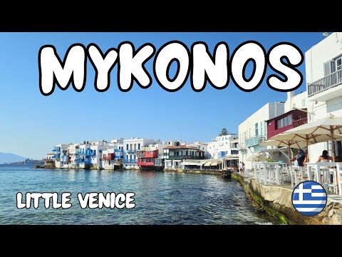 Little Venice Mykonos 🌅 Morning & Sunset Walk | 4K Ultra HD