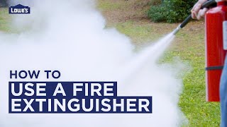 How to Use A Fire Extinguisher | DIY Basics