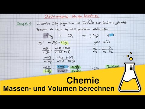 Stöchiometrie – Massen bei chemischen Reaktionen berechnen