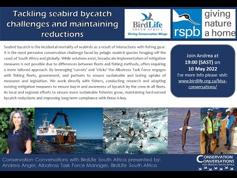Conservation Conversations: Tackling seabird bycatch challenges - Andrea Angel (10 May 2022)