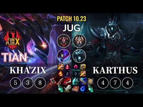 FPX Tian Kha'Zix vs Karthus Jungle - KR Patch 10.23