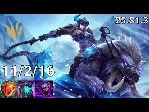 Sejuani Jungle vs Elise - EUW Master | Patch 25.S1.3