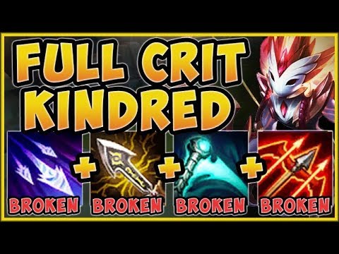 STOP PLAYING KINDRED WRONG! FULL CRIT KINDRED IS 100% ABSURD! KINDRED TOP GAMEPLAY League of Legends
