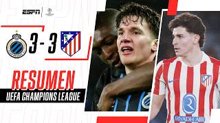 JULIÁN MARCÓ PERO AL ATLETI LE EMPATARON UN INSÓLITO PARTIDO | Brujas 3-3 Atl. Madrid | RESUMEN