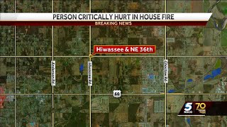 Man critically injured in Spencer house fire