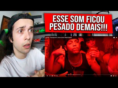 (VOCÊ PRECISA ESCUTAR 🔥) REAGINDO a Górdon - Passaporte ft. Denov - REACT/REAÇÃO
