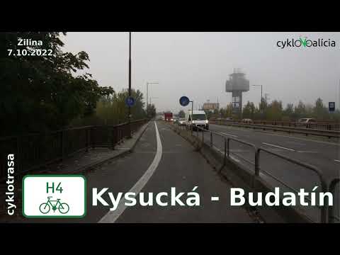 Cyklotrasa H4 Kysucká - Budatín (Žilina), prejazd 7.10.2022