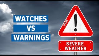 Difference between weather Watches and Warnings