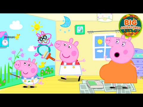 Peppa Pig PAINTS Baby Evie's Nursery Adventure! 🎨 House Makeover | Tales Full Episodes | 21 Minutes