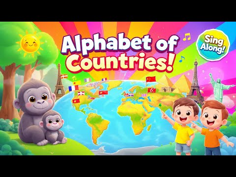 ABC Song | Alphabet of Countries Song for Kids | A to Z Countries for Kids! | Kids Songs #kidssong