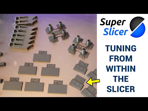 Superslicer in built calibration guide for better 3D prints
