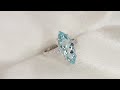 Anello con diamanti laterali taglio a brillante in oro 18 kt “Siria” Video 1