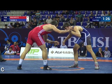 Repechage FS - 69 kg: D. KALAYCI (TUR) df. D. TASIM (BUL), 8-1