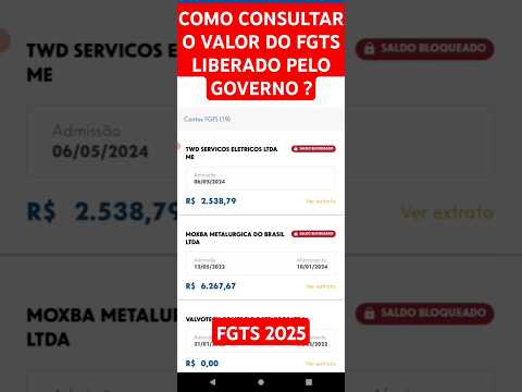 Vídeo: FGTS 25 reais: por que aparece e como consultar