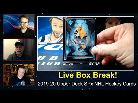 Box Break | 2019-20 Upper Deck SPx NHL Hockey Cards