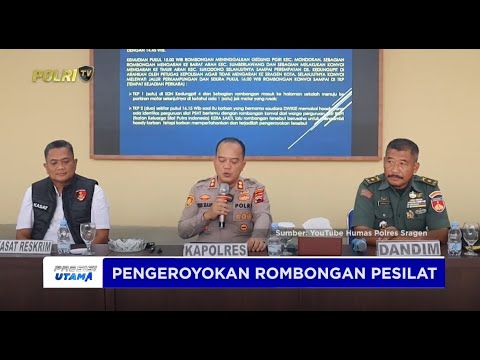 POLRES SRAGEN BURU PELAKU PENGEROYOKAN PESILAT