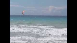 preview picture of video 'Kite Surfing at Agios Stefanos Beach, Corfu'
