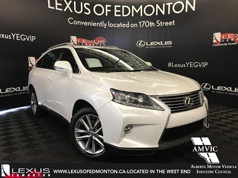 Used White 2015 Lexus RX 350 Sportdesign Edition Walkaround Review Airdrie Alberta