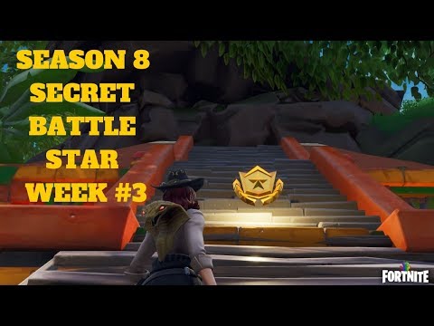 Fortnite - SEASON 8 WEEK 3 DISCOVERY CHALLENGE SECRET BATTLE STAR LOCATION IN LOADING SCREEN #3