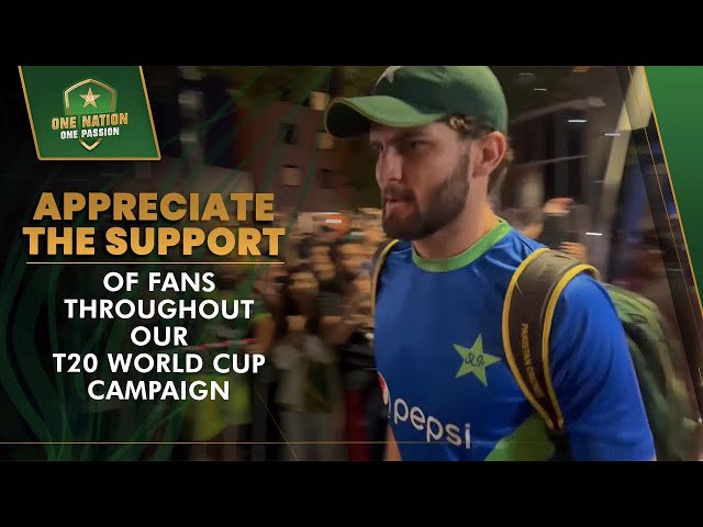Appreciate The Support Of Fans Throughout Our T20 World Cup Campaign