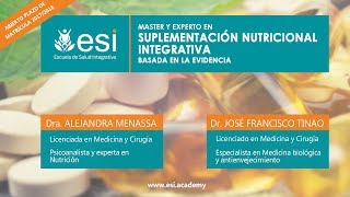 MASTER SUPLEMENTACIÓN NUTRICIONAL. Dr TINAO y Dra. MENASSA