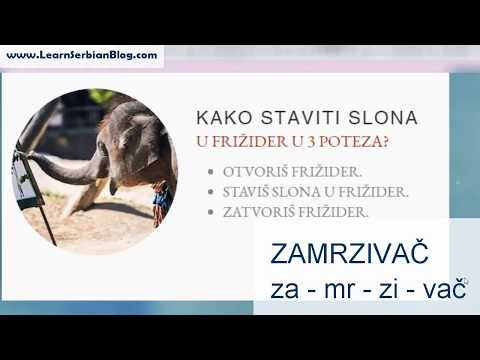 Serbian Lessons - Joke about Elephant and Fridge, Part 1