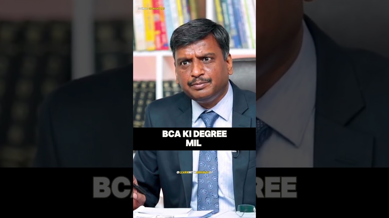 He bought the BCA degree ~ 😂🤯🤣