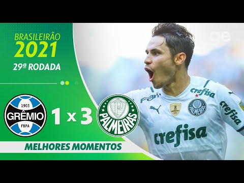 Gols e lances de Grêmio x Palmeiras