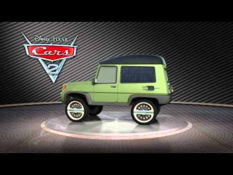 Disney Pixar CARS 2 - Miles Axlerod turntable