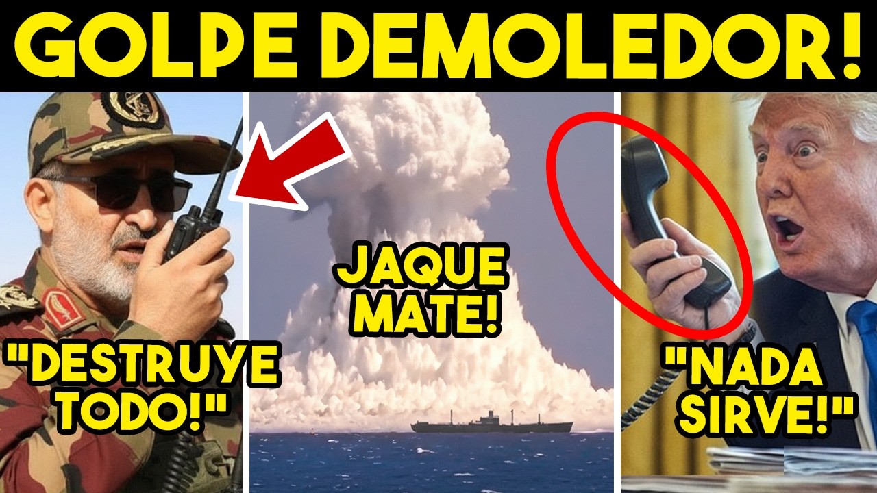 MARTILLAZO A EU! ULTIMAUM IRAN, PEGA EN EL MAR, SALE HUYENDO. TRUMP SOLO, NO LO PUEDE CREER