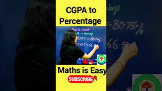 How to Convert CGPA to Percentage 🔥 | Marks ko CGPA se Percent me kaise badle #ytshorts #shorts #fun