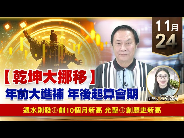 【財經至尊】王曈 1124《【乾坤大挪移】》遇水則發⊕創10個月新高，光聖⊕創歷史新高｜【波段獲利王】加入line@ king5588