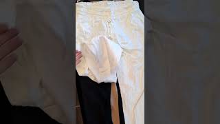 Balík 181/25, 5 Kg, Výběrové kalhoty do gumy dámské letní, 1 jakost + cream, 17 ks