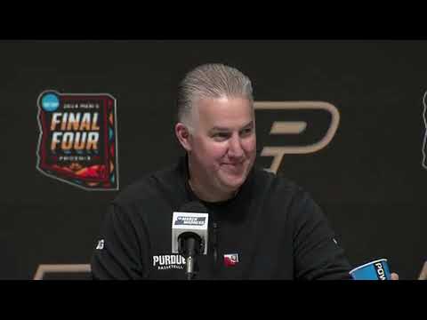 2024 Final Four - Purdue 63, NC State 50 - Purdue Postgame Press Conference