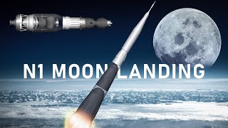 ULTIMATE N1 Moon Landing | Full Mission Animation in SFS - Spaceflight Simulator