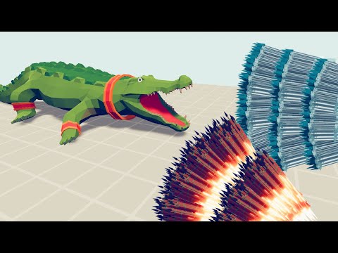 GIANT CROCODILE vs EVERY GOD | Totally Accurate Battle Simulator TABS