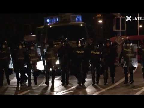 Ausschreitungen nach dem Fussballspiel Lausanne gegen Servette Genf